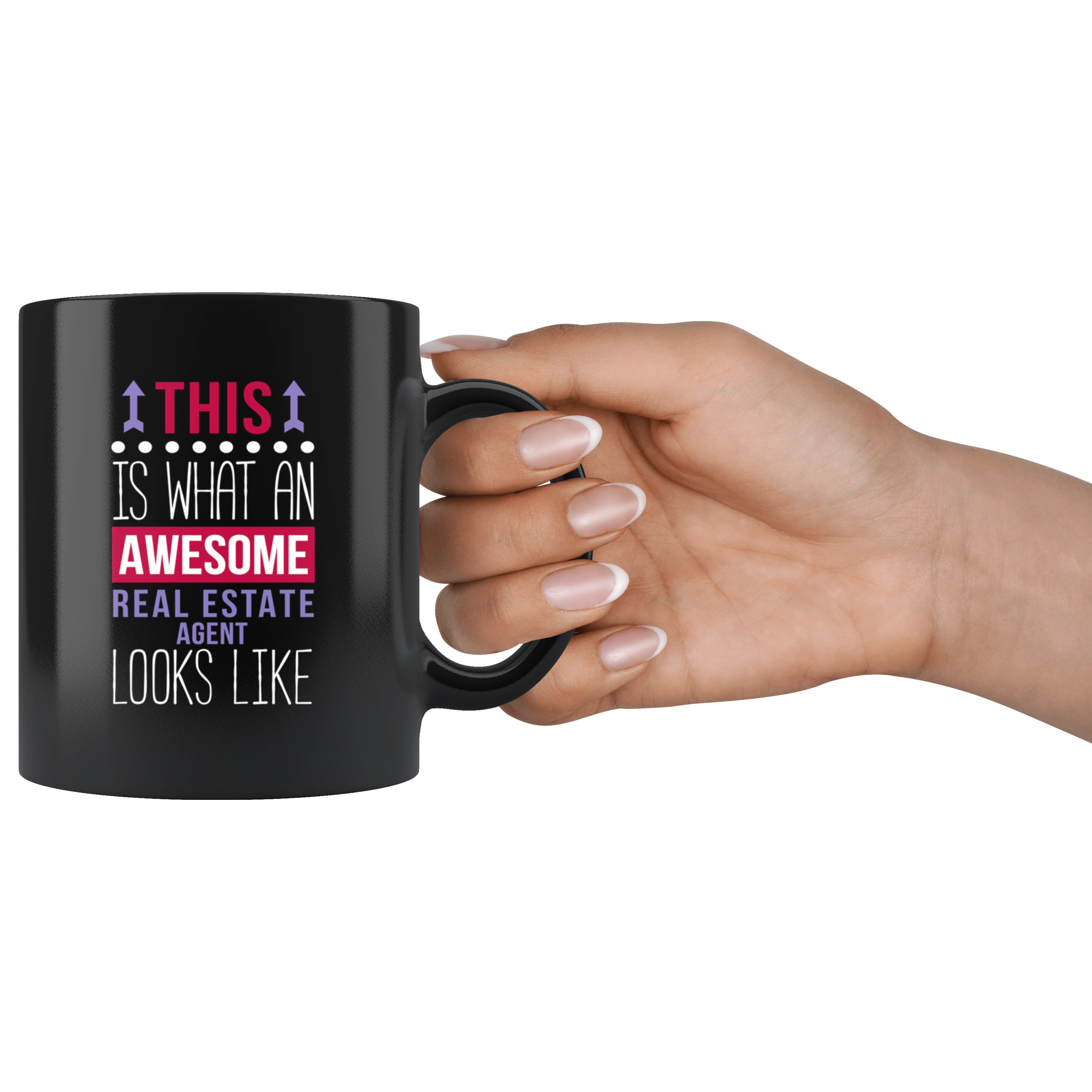 Mug Real Estate Agent mug - Awesome Real Estate Agent looks like mug -Real Estate Agent coffee mug Real Estate Agent coffee cup (11oz) Black