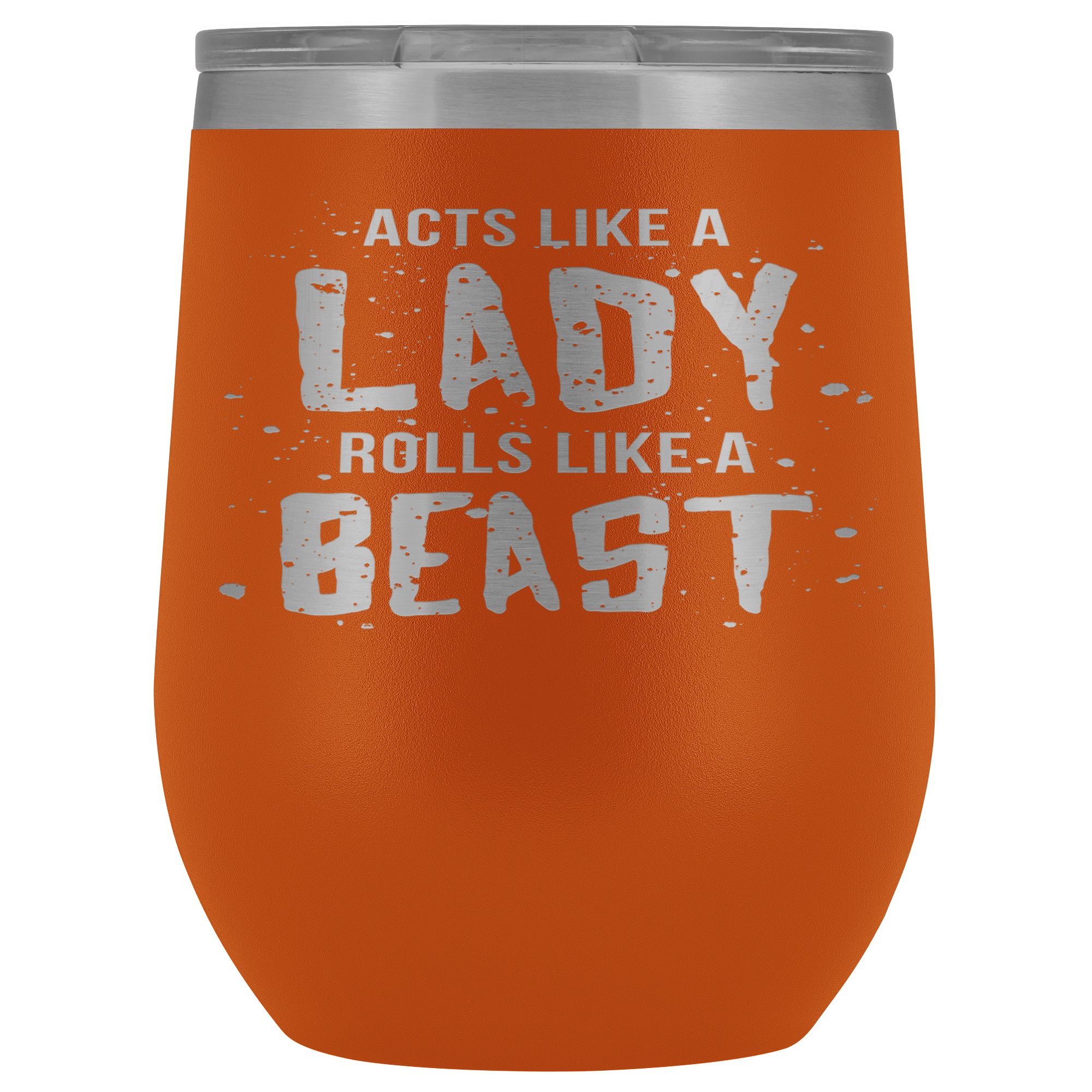 BJJ Gift, Acts like a lady, rolls like a beast, 12oz Vacuum Tumbler, Travel mug, Coffee Tumbler, Tea Tumbler