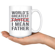 Father's Day White Mug, Birthday Present, Christmas Gift, 15oz white mug, Father's Day Gift