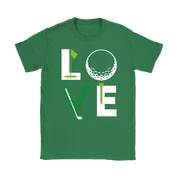 Golf Love Gift, Woman's tee, Unisex T-shirt, V-neck, Summer Apparel