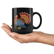 Black Mug for Turkey lovers