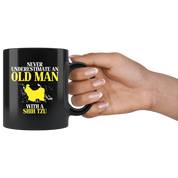 Never underestimate old men with shih tzu
