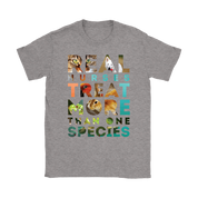 Vet Nurse Real nurses treat more than one species Gift, Woman's tee, Unisex T-shirt, V-neck, Summer Apparel