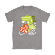 Veterinary Assistant Heart is bigger than his bank account Gift, Woman's tee, Unisex T-shirt, V-neck, Summer Apparel