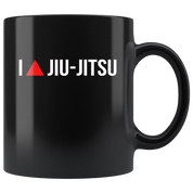 Mug Brazilian Jiu Jitsu BJJ - I triangle Jiu-Jitsu mug - BJJ Coffee Cup BJJ Coffee Mug (11oz) Black