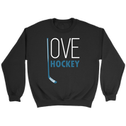 Hockey Love Hockey Gift, Unisex Longsleeve, Hoodie, Crewneck long sleeve, Sweatshirt, Jersey