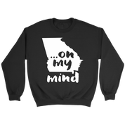 Georgia ... on my mind Gift, Unisex Longsleeve, Hoodie, Crewneck long sleeve, Sweatshirt, Jersey
