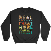 Vet Nurse Real nurses treat more than one species Gift, Unisex Longsleeve, Hoodie, Crewneck long sleeve, Sweatshirt, Jersey