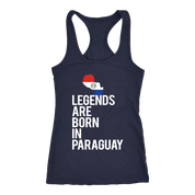 Paraguay Gift, Legends are born in Paraguay Tank Top