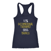 Occupational Therapist Gift,49% Occupational Therapist, Badass Woman's tank top, Racerback, Mens Tank top, Colleague gift, Profession