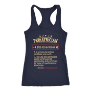 Pediatrician, Womans tank top, Racerback, Mens Tank top, Profession, Colleague gift, Coworker present, Pediatrician Gift