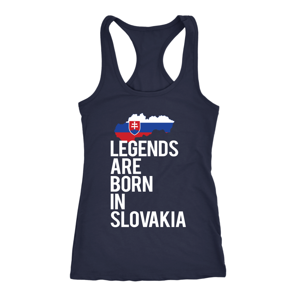 Slovakia Gift-Legends are born in Slovakia-Women tank top, Racerback, Men Tank top, Nationality gift, Country tank top