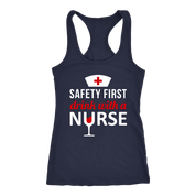 Safety First drink with a nurse