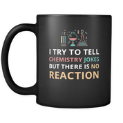 I try to tell chemistry jokes but there is no reaction