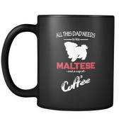 All this Dad needs is his Maltese and a cup of coffee