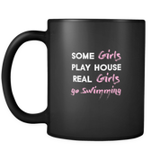 some girls play house real girls go Swimming