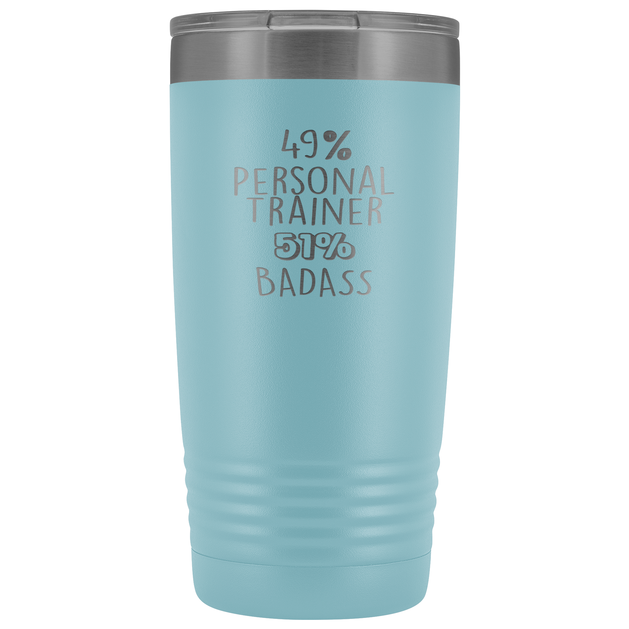 Personal Trainer Gift, 49% Personal Trainer, Badass, 20oz Tumbler, Travel mug, Coffee Tumbler, Present for Personal Trainer Colleague