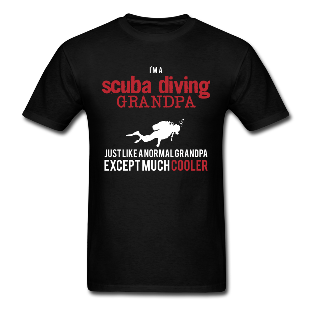 [SPOD] Scuba Diving Gift, I'm a Scuba Diving grandpa, Grandpa tee, Unisex T-shirt, Grandfather gift, Grandfather t-shirt - black