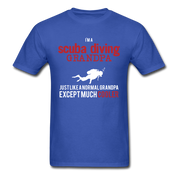 [SPOD] Scuba Diving Gift, I'm a Scuba Diving grandpa, Grandpa tee, Unisex T-shirt, Grandfather gift, Grandfather t-shirt - royal blue