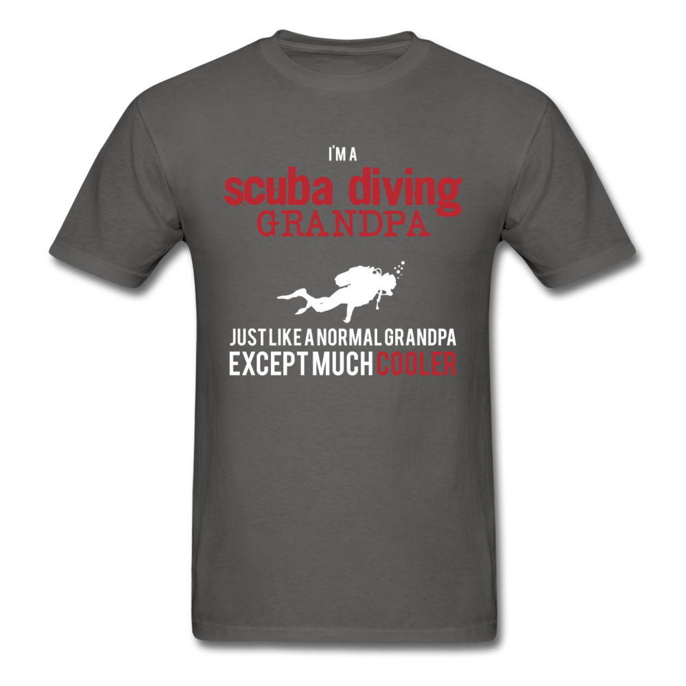 [SPOD] Scuba Diving Gift, I'm a Scuba Diving grandpa, Grandpa tee, Unisex T-shirt, Grandfather gift, Grandfather t-shirt - charcoal