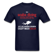 [SPOD] Scuba Diving Gift, I'm a Scuba Diving grandpa, Grandpa tee, Unisex T-shirt, Grandfather gift, Grandfather t-shirt - navy
