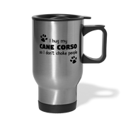 [SPOD] I Hug My Cane Corso, 14oz Stainless Steel Coffee Mug, Cane Corso Gift Personalized mug - silver