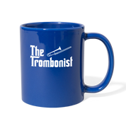 [SPOD] he Trombonist, Black Coffee Mug, Tea Cup for people who love playing Trombone - royal blue