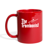 [SPOD] he Trombonist, Black Coffee Mug, Tea Cup for people who love playing Trombone - red