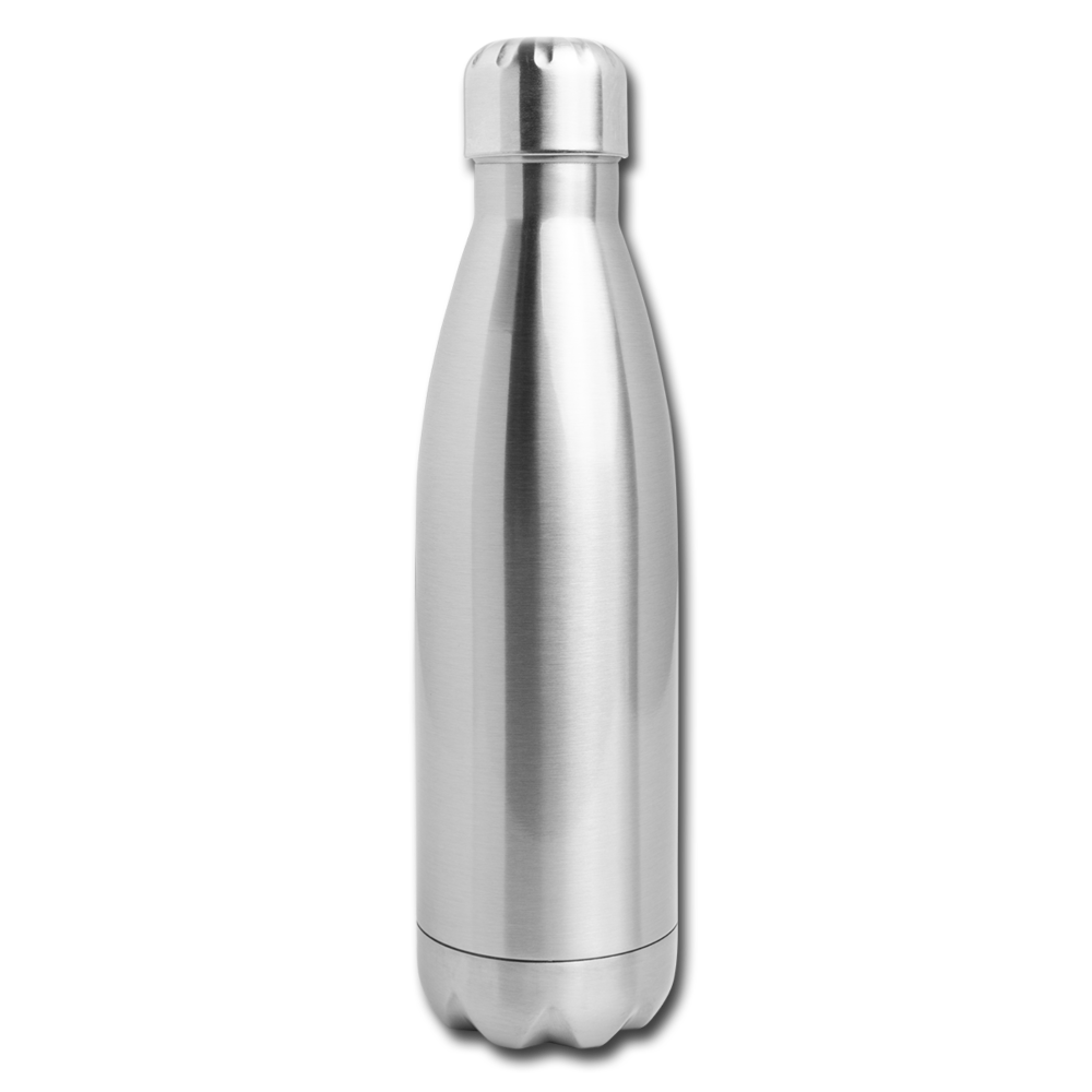 Insulated Stainless Steel Water Bottle - silver