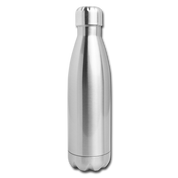 Insulated Stainless Steel Water Bottle - silver