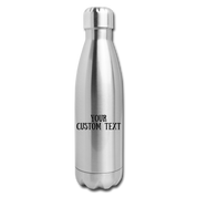 Insulated Stainless Steel Water Bottle - silver