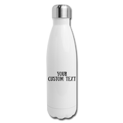 Insulated Stainless Steel Water Bottle - white