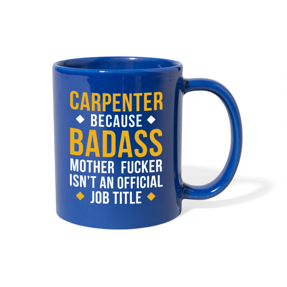 [SPOD]  Mug Carpenter gifts Carpenter mug - Badass Carpenter mug - Carpenter coffee mug Carpenter coffee cup (11oz) Black - royal blue