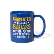 [SPOD]  Mug Carpenter gifts Carpenter mug - Badass Carpenter mug - Carpenter coffee mug Carpenter coffee cup (11oz) Black - royal blue