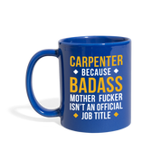 [SPOD]  Mug Carpenter gifts Carpenter mug - Badass Carpenter mug - Carpenter coffee mug Carpenter coffee cup (11oz) Black - royal blue