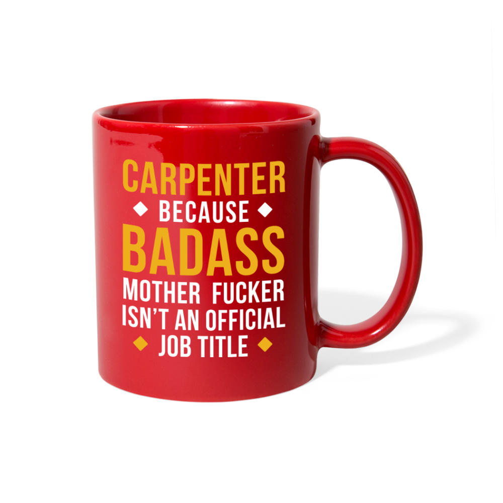 [SPOD]  Mug Carpenter gifts Carpenter mug - Badass Carpenter mug - Carpenter coffee mug Carpenter coffee cup (11oz) Black - red