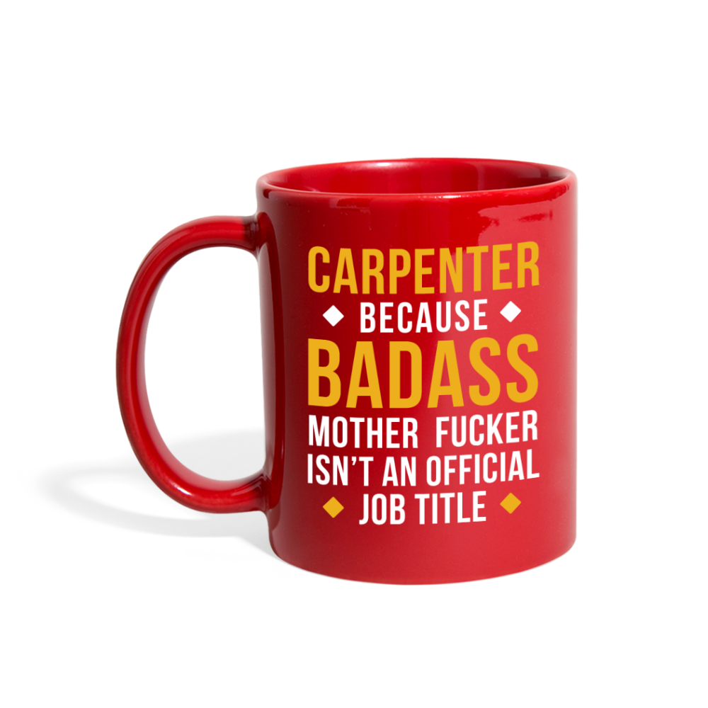 [SPOD]  Mug Carpenter gifts Carpenter mug - Badass Carpenter mug - Carpenter coffee mug Carpenter coffee cup (11oz) Black - red