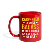 [SPOD]  Mug Carpenter gifts Carpenter mug - Badass Carpenter mug - Carpenter coffee mug Carpenter coffee cup (11oz) Black - red