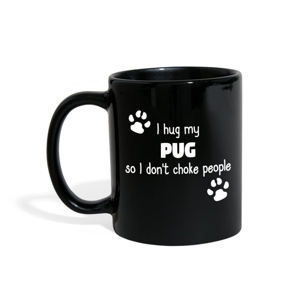 [SPOD] Pug - I Hug My Pug 11 oz Black Coffee Mug - black