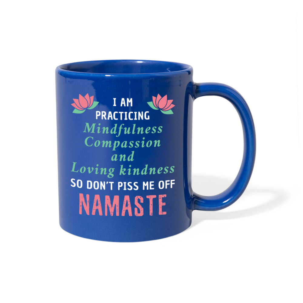 [SPOD] Buddhism - I'm Practicing 11 oz Black Coffee Mug - royal blue