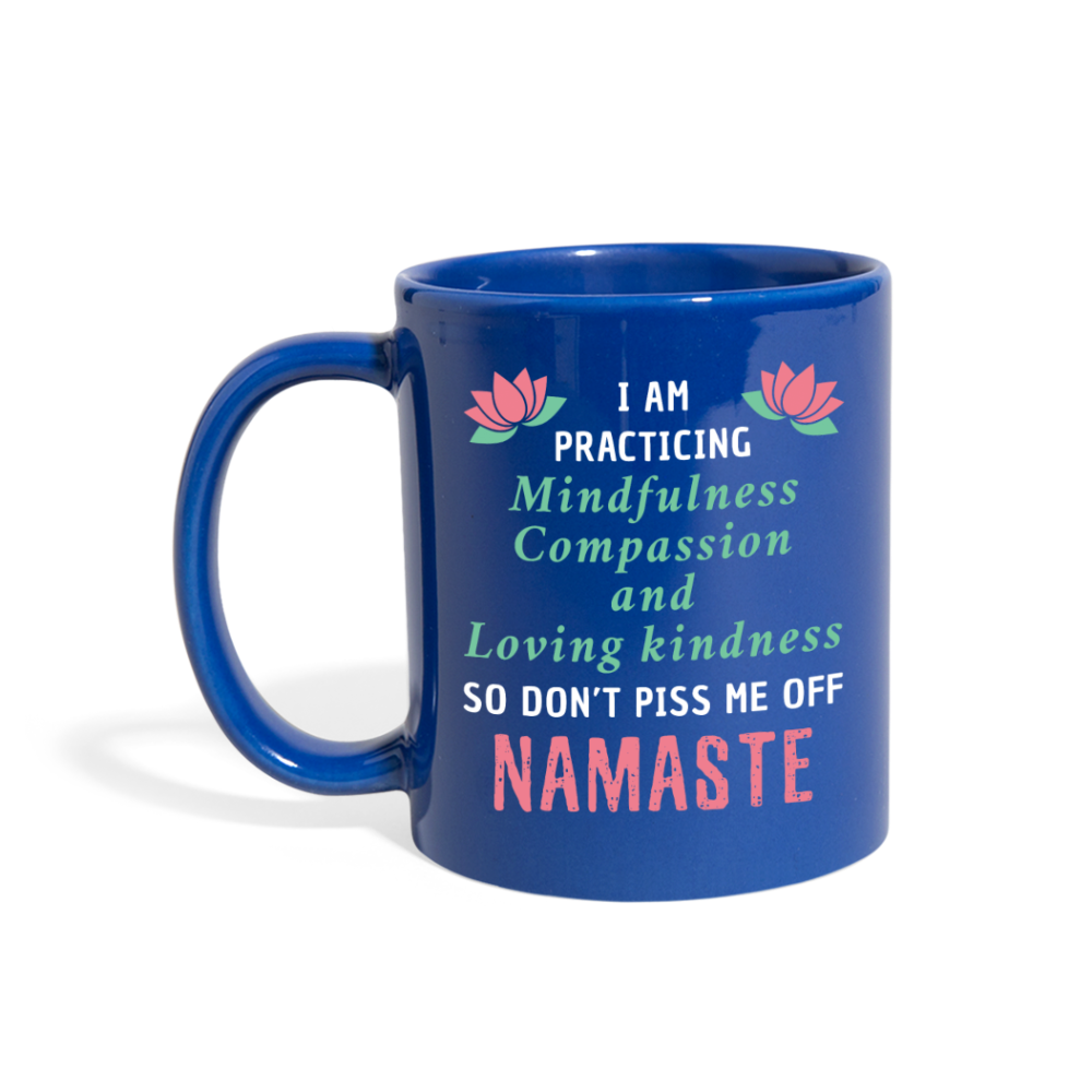 [SPOD] Buddhism - I'm Practicing 11 oz Black Coffee Mug - royal blue