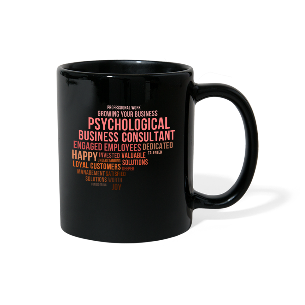 [SPOD] Psychologist gift - Brain mug - Friend Gift, Coworker Funny Mug Great Office Tea Cup Ceramic Mug (11)oz Black - black