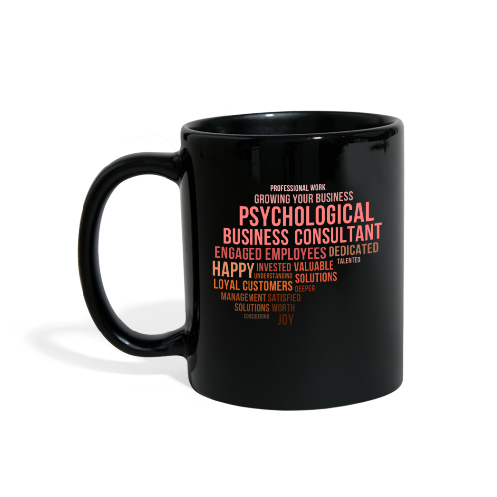 [SPOD] Psychologist gift - Brain mug - Friend Gift, Coworker Funny Mug Great Office Tea Cup Ceramic Mug (11)oz Black - black