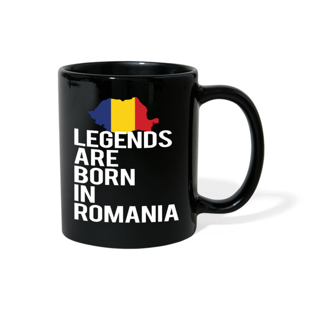 [SPOD] Black mug for people born in Romania, Gift for Coffee or Tea lover, Christmas gift for person born in Romania - black