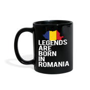 [SPOD] Black mug for people born in Romania, Gift for Coffee or Tea lover, Christmas gift for person born in Romania - black