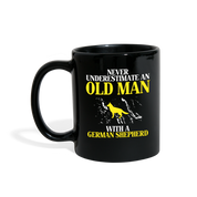 [SPOD]  Grandpa with German shepherd Gift, Papa Gift, Grandpa Gift, Mug for Gramps Mug Papa Present, Dog Lover, Christmas gift, Father's day - black