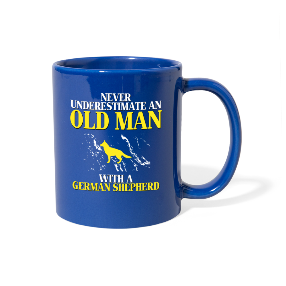 [SPOD]  Grandpa with German shepherd Gift, Papa Gift, Grandpa Gift, Mug for Gramps Mug Papa Present, Dog Lover, Christmas gift, Father's day - royal blue