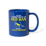 [SPOD]  Grandpa with German shepherd Gift, Papa Gift, Grandpa Gift, Mug for Gramps Mug Papa Present, Dog Lover, Christmas gift, Father's day - royal blue