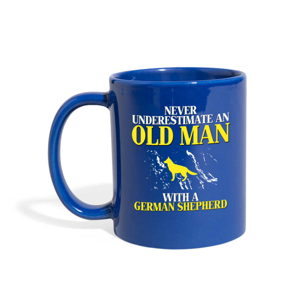 [SPOD]  Grandpa with German shepherd Gift, Papa Gift, Grandpa Gift, Mug for Gramps Mug Papa Present, Dog Lover, Christmas gift, Father's day - royal blue