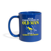 [SPOD]  Grandpa with German shepherd Gift, Papa Gift, Grandpa Gift, Mug for Gramps Mug Papa Present, Dog Lover, Christmas gift, Father's day - royal blue